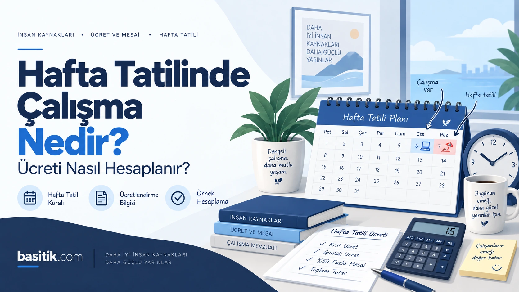 Hafta Tatilinde Çalışma Nedir? Ücreti Nasıl Hesaplanır?